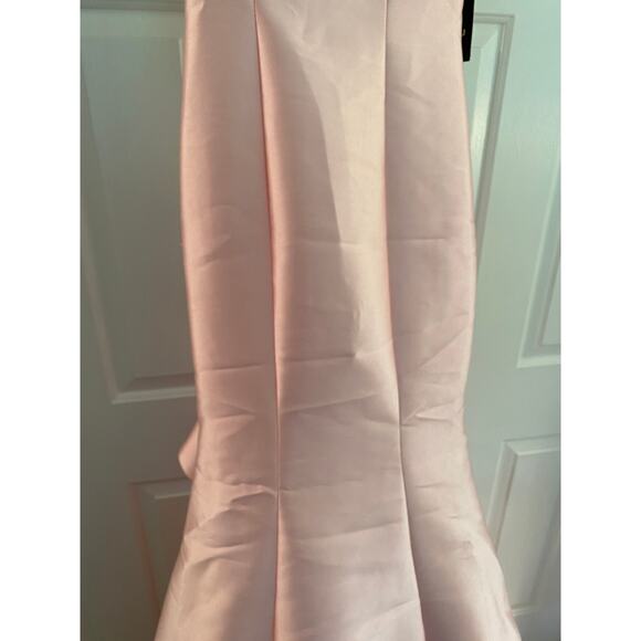 Lucci Lu 8232, Blush Trumpet Gown w/ Crystal Illusion & Ruffle Back, 2 - Picture 4 of 8